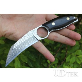 Damascus blade Fighting Claw karambit fixed knife UD2105460